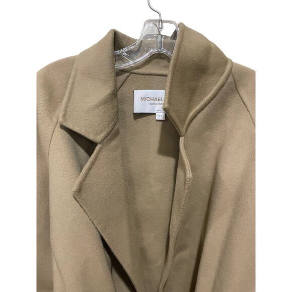 Michael Kors Collection Double Face Wool Melton Bathrobe Coat - Picture 11 of 13